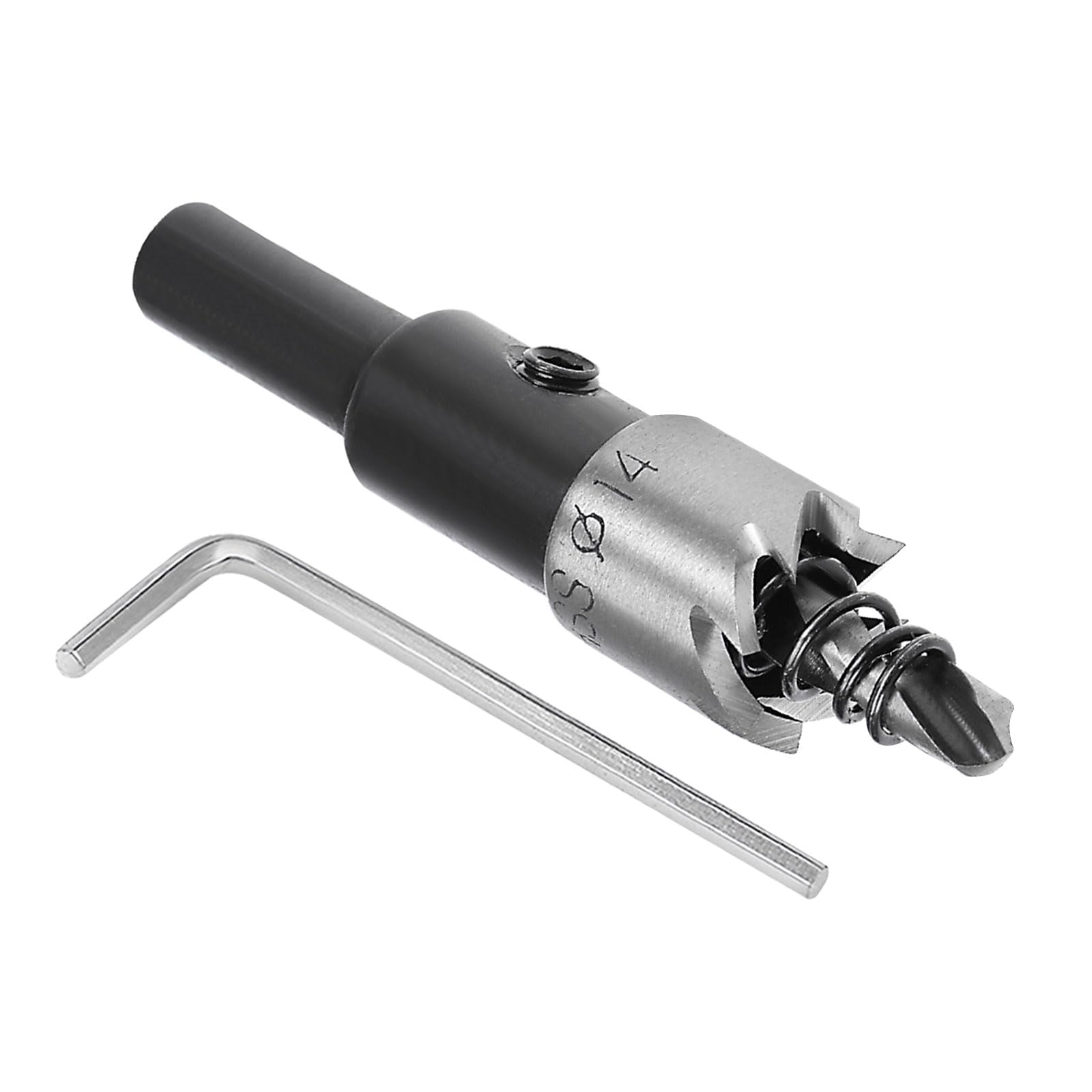 Kozelo 1pcs Hole Saw - [14mm] HSS (High Speed Steel) 4341 Drill Bit Hole Cutter for Stainless Steel Aluminum Metal Wood Plastic Use, Triangular Shank