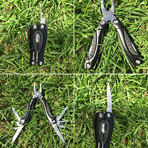 Multi Tool - 15 in 1 Premium Multitool, Multifunction Pocket Stainless Steel Knife Super Tool Set, Folding Saw, Wire Cutter, Pliers, Sheath, Multi Purpose Tools, Survival, Camping, Hunting, Fishing