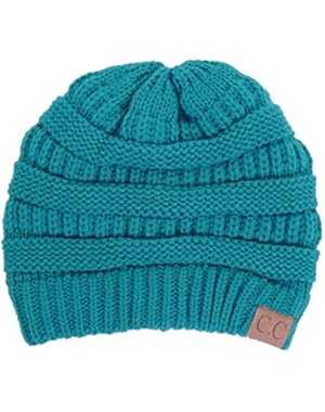 BYSUMMER C.C Warm Soft Cable Knit Skull Cap Slouchy Beanie Winter Hat