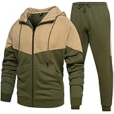 DUOFIER Men's Tracksuit Jogging Sweat Suits 2 Piece Casual Outfit Athletic Suit Set