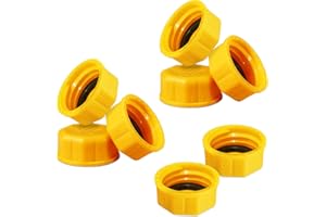 Mapleza Gas Can Cap for Universal 5 Gallon Gasoline Containers - Plastic Gas Can Caps for Improved Sealing and Transportation - Gas Can Accessories – Replacement Lids Pack of 8