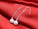 925 Sterling Silver Pearl Long Dangle Drop Earring for Women Crystal Moon Star Charms