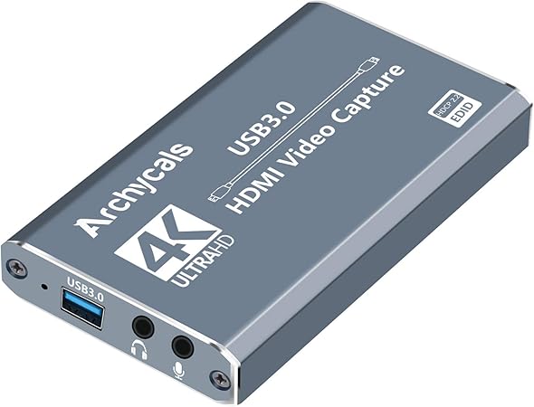 Amazon Com Archycals Video Capture Card 4k Hdmi To Usb 3 0 Game Capture Card Hd 1080p 60fps Video Capture Card For Live Streaming Video Capturing Online Teaching Medical Imaging Live Conference Computers Accessories