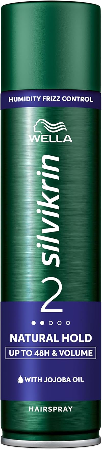 WELLA Silvikrin Natural Hold Hairspray 250ml - Long Lasting Flexible Style
