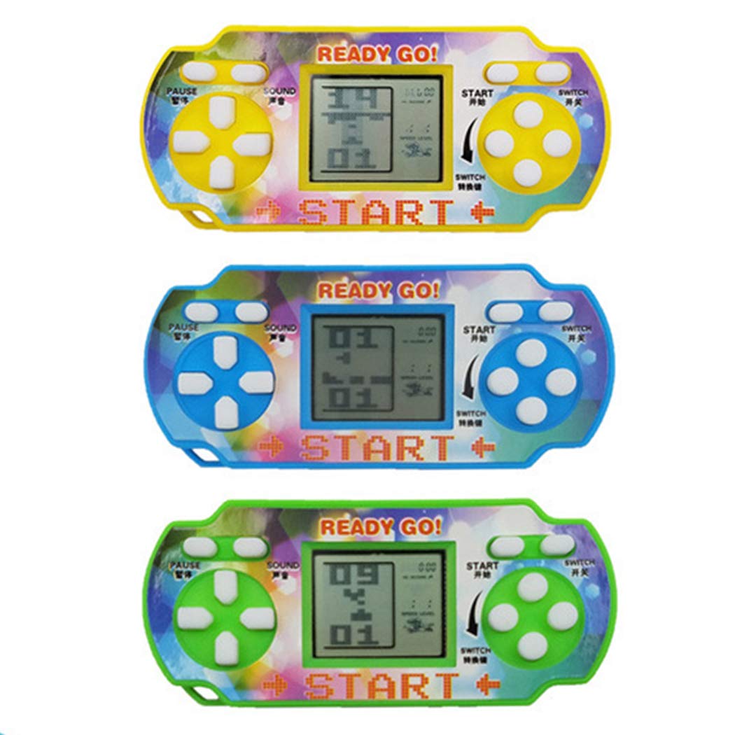 IEnkidu Mini Handheld Game For Tetris Racing Car Puzzle Game Kids Toy