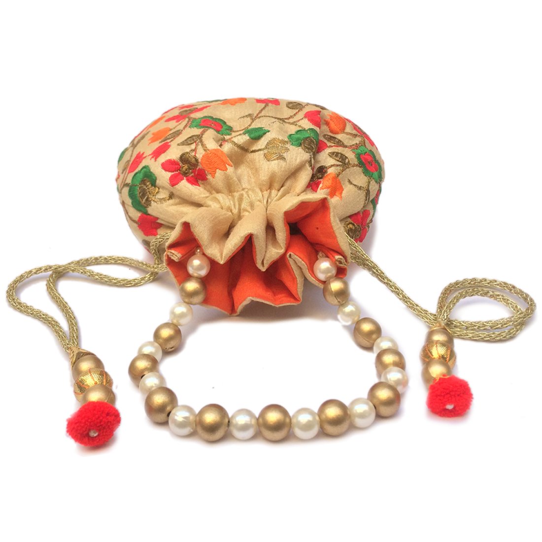 shubh shagun women's potli(beige)