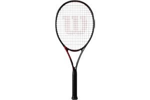 Wilson Clash 100L V3 Strung Adult Performance Tennis Racket - Grip Size 2-4 1/4", Strung with Sensation 16 Natural at Mid Range Tension