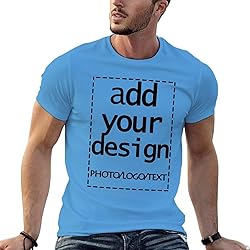 Custom Mens t Shitr Add Your Own Logo Text Photo