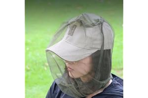 Insect-Proof and Mosquito-Proof Hat Net Suitable for Outdoor Hiking, Camping and Fishing, Breathable Fabric,Suitable for All 