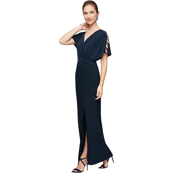 alex evenings women's long sequin dress with flutter sleeves Amazon.com: Alex Evenings Women's Long Sequin Dress with Flutter Sleeves,  Mink, 6 : Clothing, Shoes & Jewelry