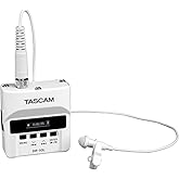 TASCAM Micro Portable Digital Audio Recorder with Lavalier Microphone, AV recording, interview recording 24-Bit/48 kHz BWAV F