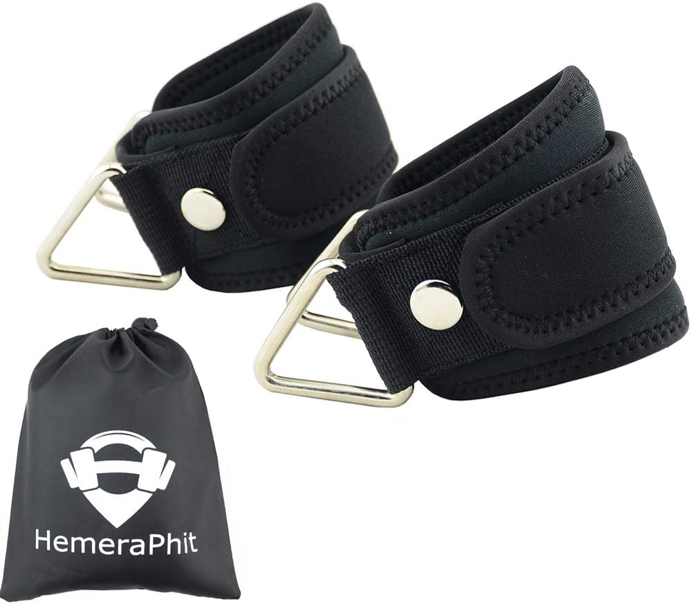 HemeraPhit Ankle Straps for Cable Machine Gym Workout Padded Ankle Cuffs for Leg Exercise (#2)