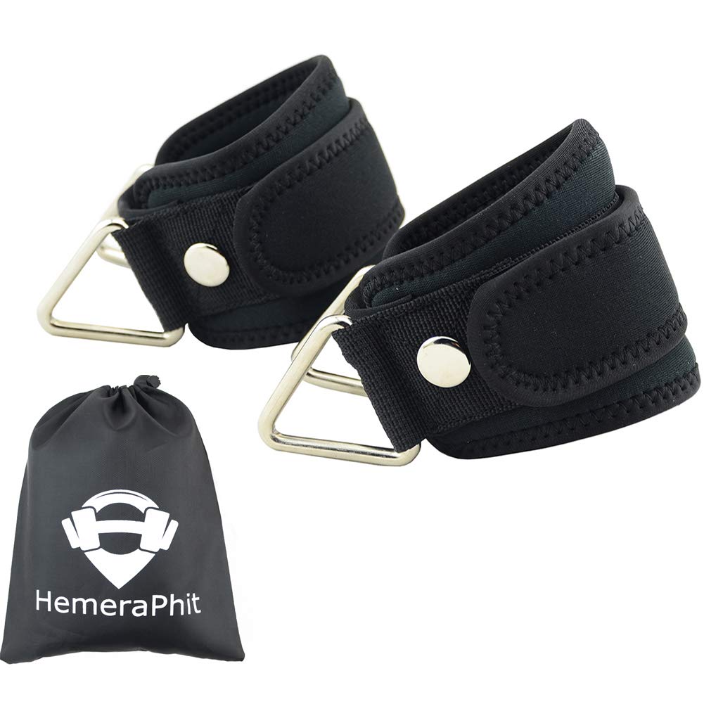 HemeraPhit Ankle Straps for Cable Machine Gym Workout Padded Ankle Cuffs for Leg Exercise (#2)