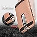 Moto G Case, (3rd Generation) 2-Piece Style Hybrid Shockproof Hard Case Cover + Circle(TM) Stylus Touch Screen Pen And Screen Protector-Rose Gold