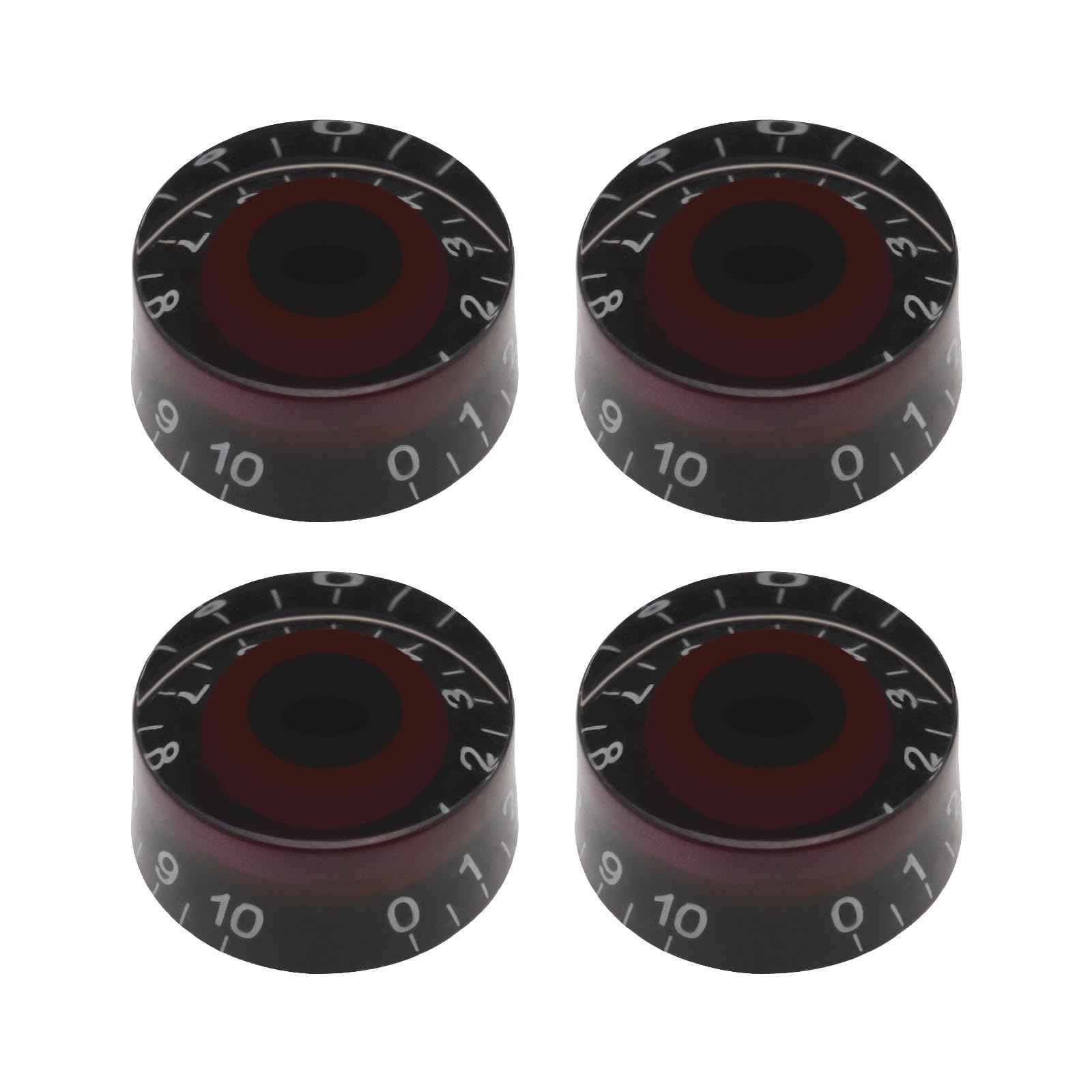 YINETTECH 4PCS Electric Guitar Volume Knob Guitar Volume Dial Coarse Spline Knobs Acrylic Volume Knob Compatible with Epiphone Les Paul SG Guitar Accessories