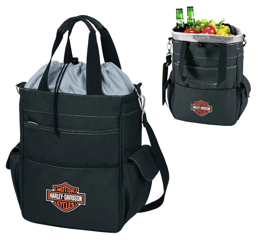 Bar & Shield Logo HarleyDavidson Saddlebag Picnic Set Black 43542