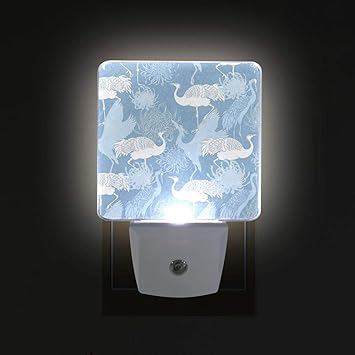 Amazon Com Grus Japonensis 2 Pack Plug In Led Night Lights Auto