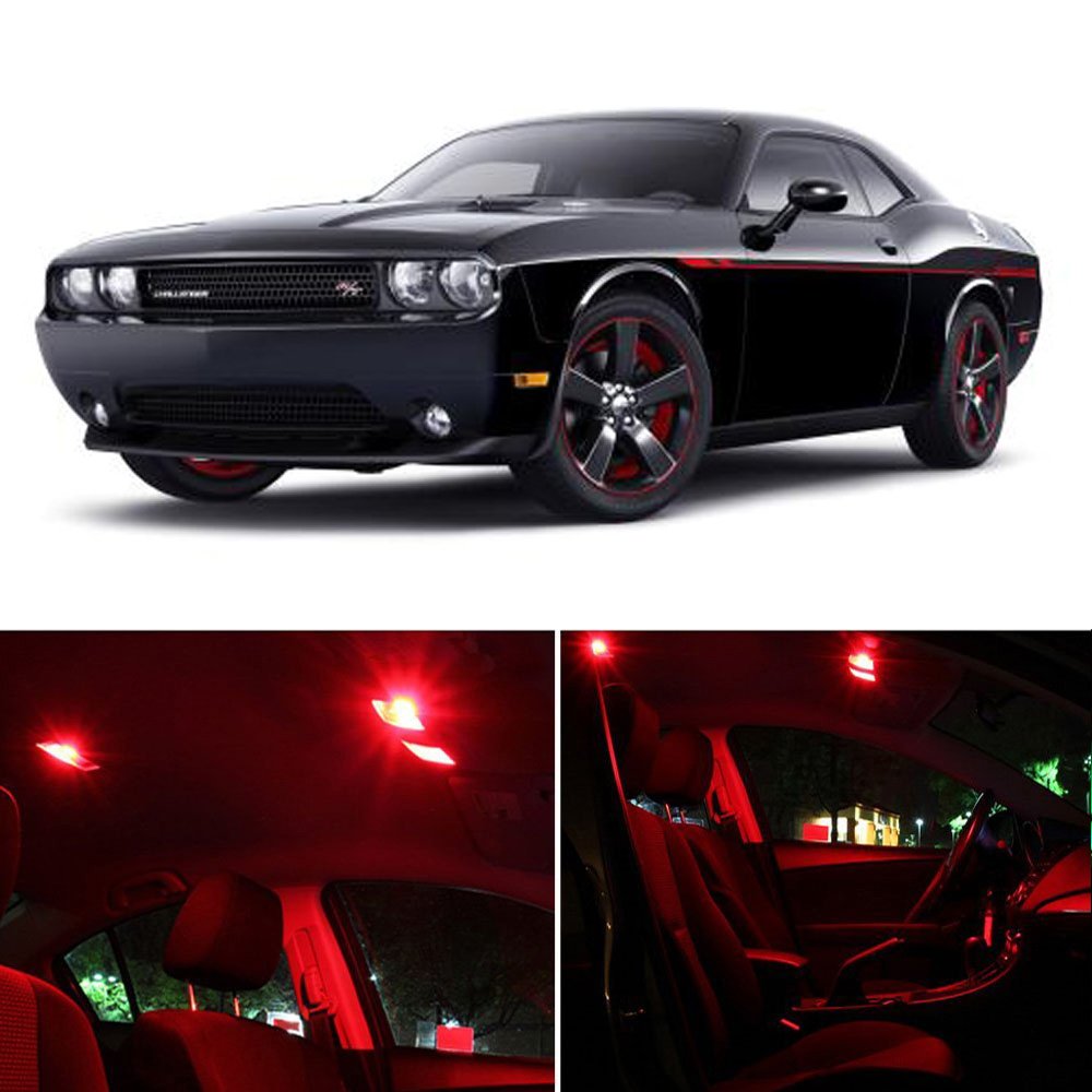 Amazon.com: cciyu 14 Pack Red LED Bulb LED Interior Lights Accessories  Replacement Package Kit Replacement fit for 2014-2017 Dodge Challenger:  Automotive