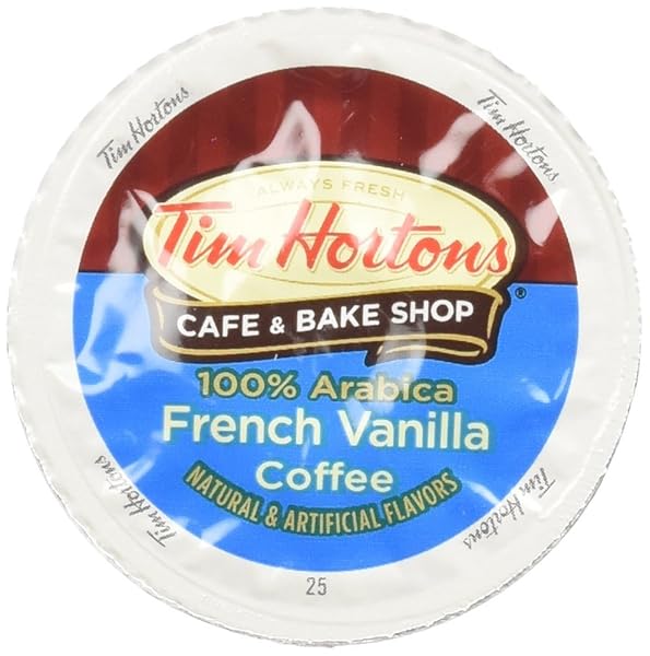 TIM HORTONS FRENCH VANILLA COFFEE, SINGLE-SERVE K-CUP PODS...