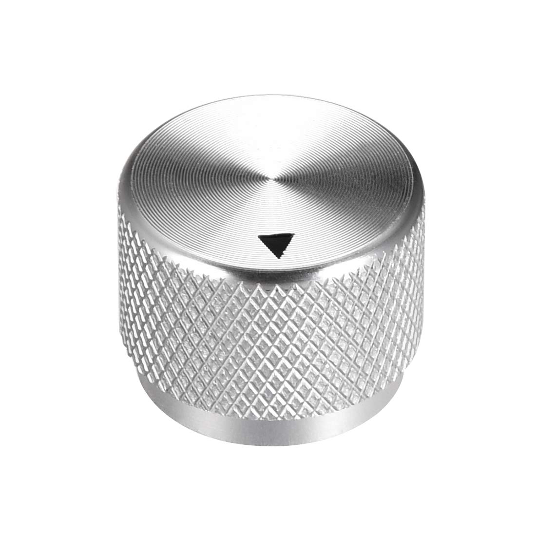sourcing map Stereo Knob, 20 * 6 * 15.5 mm Aluminium Alloy, Volume Control Knobs, Sliver