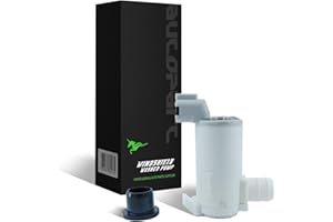 tostmolt 1pc New 12V Windshield Washer Fluid Pump Motor w/Rubber Grommet Replacement Kit Compatible With I30 I35 J30 Q45 G20 FX35 FX45 QX4 Pathfinder Maxima Altima Sentra Frontier Xterra 240SX