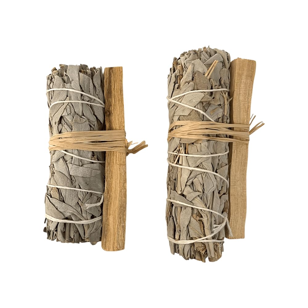 VIE 2x Palo Santo White Sage 4" Smudge Sticks