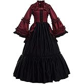 GRACEART Women's Victorian Dress Renaissance Rococo Ball Gown (dress with hoop skirt)