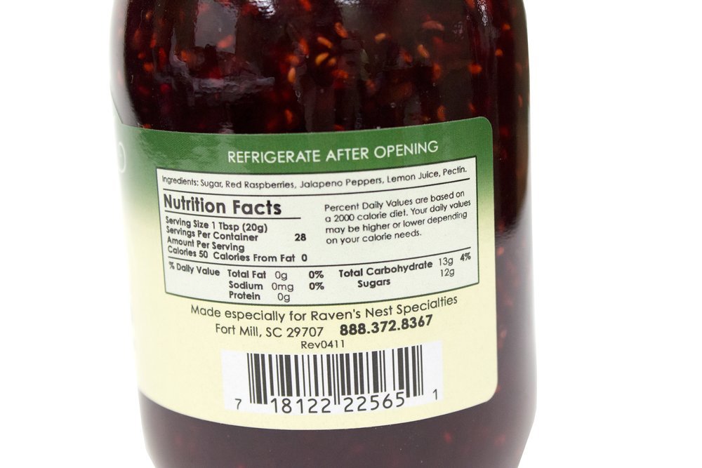 raven's original raspberry jalapeno jam
