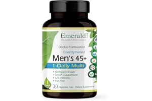 EMERALD LABS Men's 45+ 1-Daily Multi - Made with Saw Palmetto, Lycopene & More for Heart, Bone & Immune Support* - Gluten-Free - 30 Vegetable Capsules