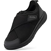 FitVille Men's Diabetic Shoes Extra Wide – Adjustable Closure Walking Shoes for Swollen Feet, Neuropathy & All-Day Standing Comfort – EasyTop V5