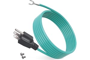 Aomitop Shielded Ethernet Patch Panel Bond Ground Extension Cord, for NEMA 5-15P 3 Prong Plug