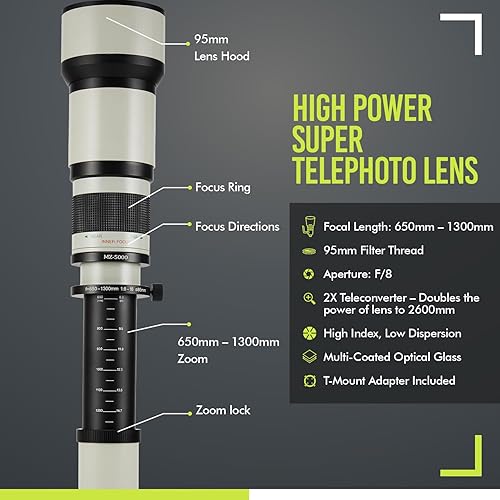 Zoom Lens Best Lens For Nikon D800 Long-Range 650mm