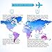 QC3.0 Travel Adapter with 2.4A Dual USB Ports for UK, US, AU, Europe& Asia-Over 150+ International Countries All in One Plug Adapter USB Power Adapter for iPhone, Android, All USB Devices