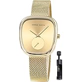 HANNAH MARTIN Watches for Women Waterproof Ladies Analog Quartz Wrist Watches Stainless Steel Band Fashion Dainty Female Watch Luxury Bracelet Diamond