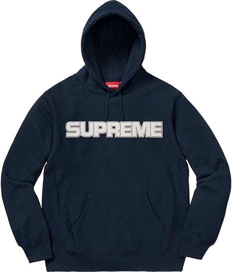 supreme perforated leather hooded sweatshirt