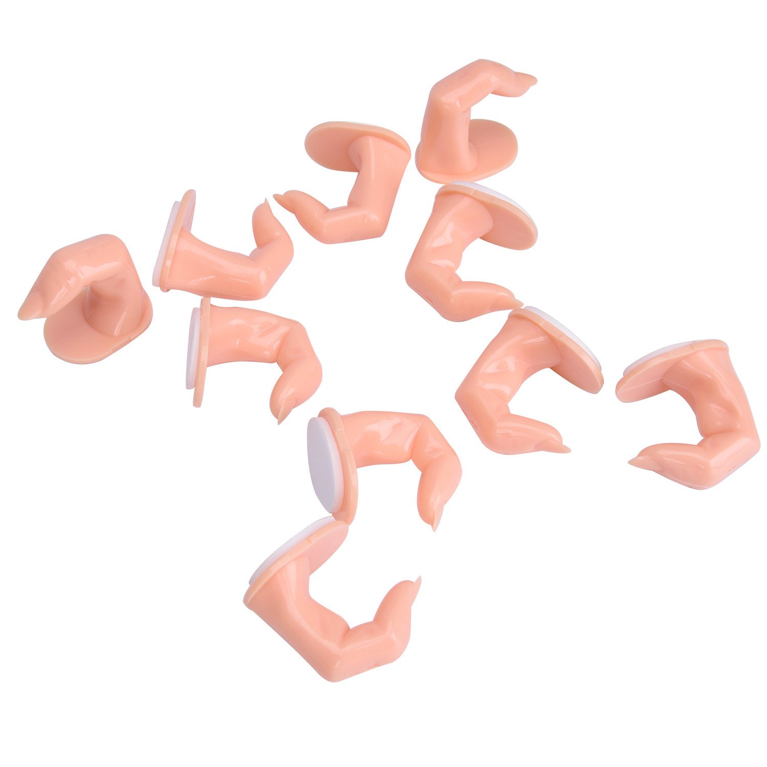 Mudder Practice Fingers Training Practice Fingers Decoration Training Fingers for Acrylic, Gel and Nail Art, 10 Pack: Beauty