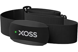 XOSS Heart Rate Monitor Chest Strap Bluetooth 4.0 Wireless Heart Rate with Chest Strap Health Accessories (Black Bluetooth&ant+)