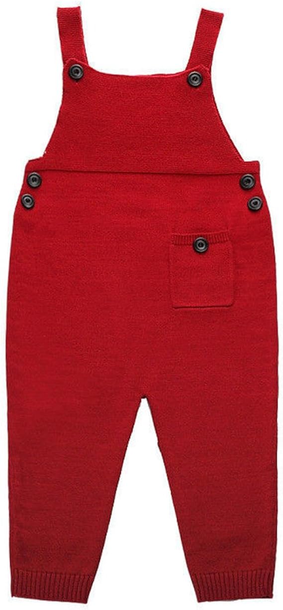 baby boy red pants with suspenders