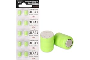 Enerpe 10-pack 3AG3 / 3LR41 / 3x392 Replacement Batteries 4.5V for All Bore Sight Laser Cartridges