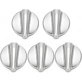 5 Packs WB03K10303 Profile Stove Cooktop Oven Rang Knob Replacements for GE,Stove knob Part WB03K10208,AP4980246, 1810427, AH3486484