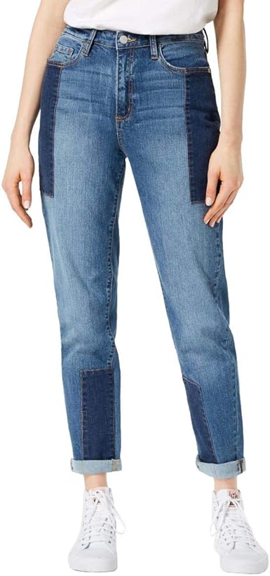 high rise girlfriend jeans