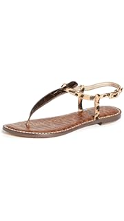 sam edelman gold flat sandals