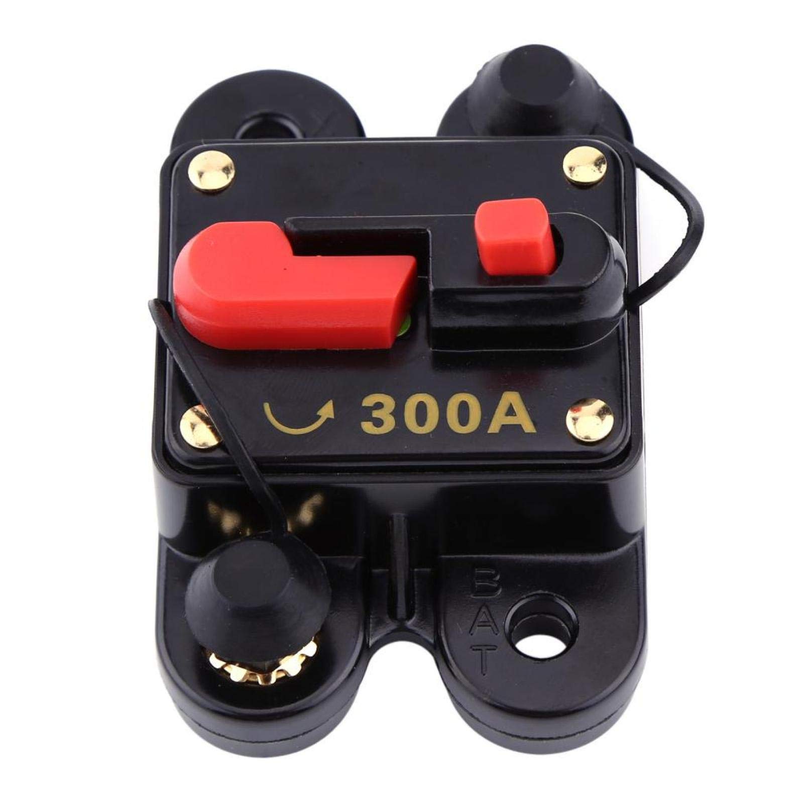 Circuit Breaker Car Audio DC12-24V Circuit Breaker for Car Marine Boat Bike Stereo Audio Reset 80-300A(300A)