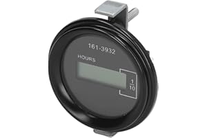 Yechiry Excavator Electronic Remote Timer, LCD Display Timer, Data Storage with Wide Voltage Support, Ideal for Most Excavato