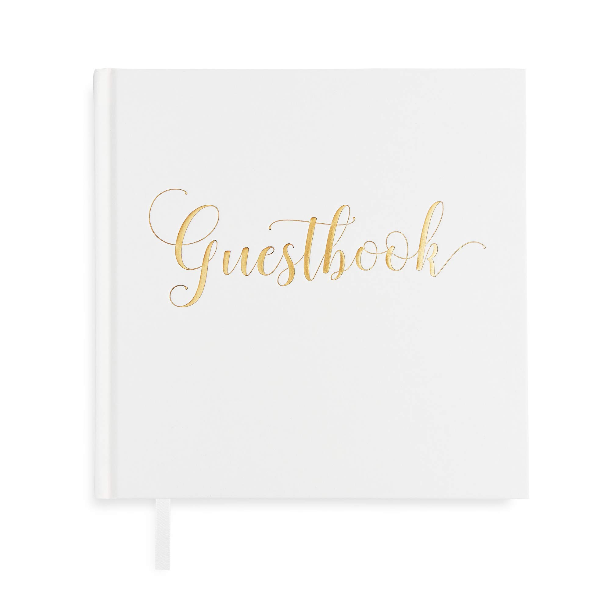 Plantvibes Luxury Guest Book, 72 Pages, Hardcover, Premium Thick Pages, Vintage Guest Book for Wedding, Christening or Birthday, Wedding Book, Wedding Album, Wedding Guest Book