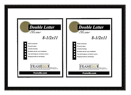 Amazoncom Classic Black Letter Frame 8 12 X 11 Double
