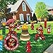 VictoryStore Yard Sign Outdoor Lawn Decorations: Birthday Yard Cards, Holy Smokes We Have A Birthday, Firemen Birthday Yard Decoration with 15 EZ Stakes