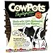 Plantable Seed-starter CowPots, Garden Pots For Healthier Plants, Made With Renewable Energy, 3 Inch Square Pots (Pack of 12)