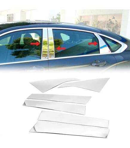 Chrome Door Visor Rain Vent Guard Window Molding D641 For Chevy