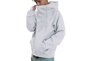 FXBAR Mens Mask Hoodies Hip Hop Oversize Pullover Solid Color Hooded Sweatshrits For Men Fall Streetwear Y2K Hoodies